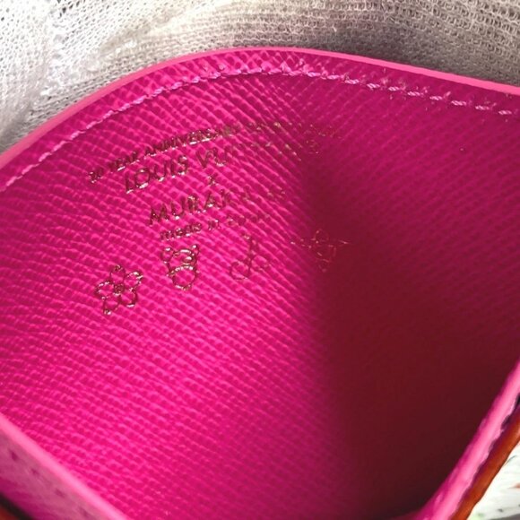 LOUIS VUITTON M13403 Takashi Murakami Porte Cult-Simple Card Holder Case Unused - Picture 8 of 11
